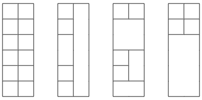 CSES Counting Towers 範例塔