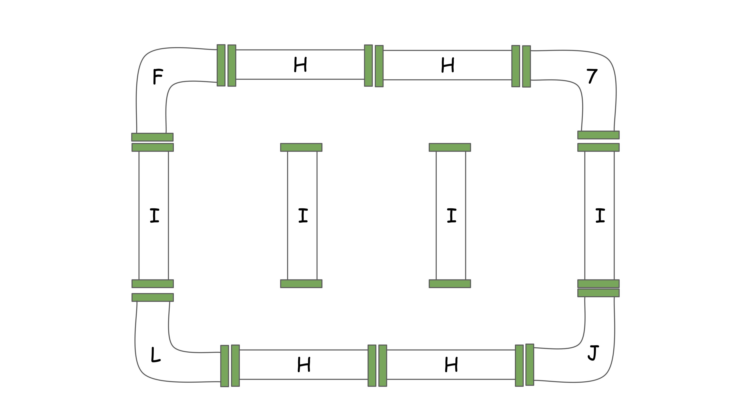 Pipe connections in sample 1