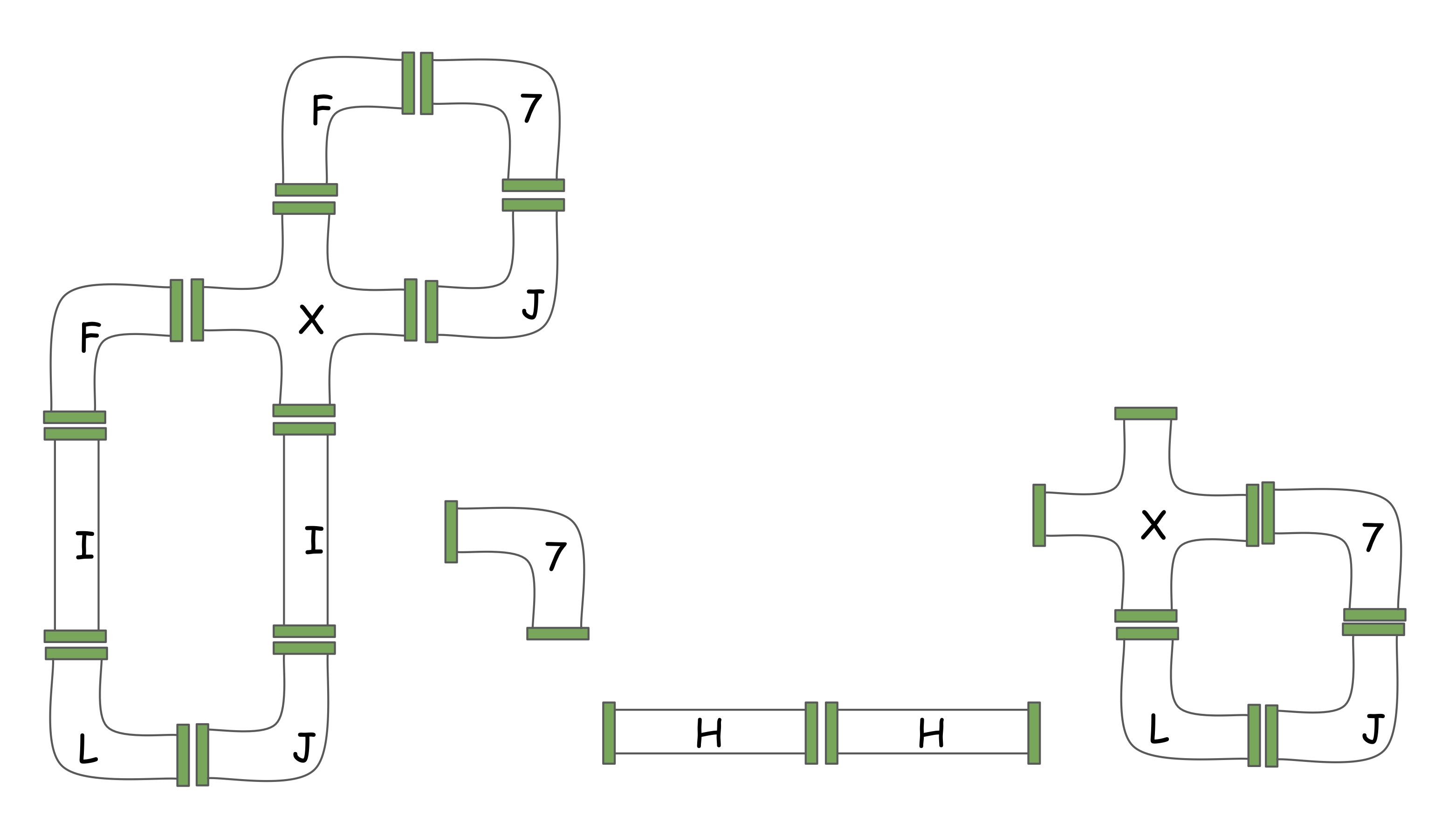 Pipe connections in sample 2